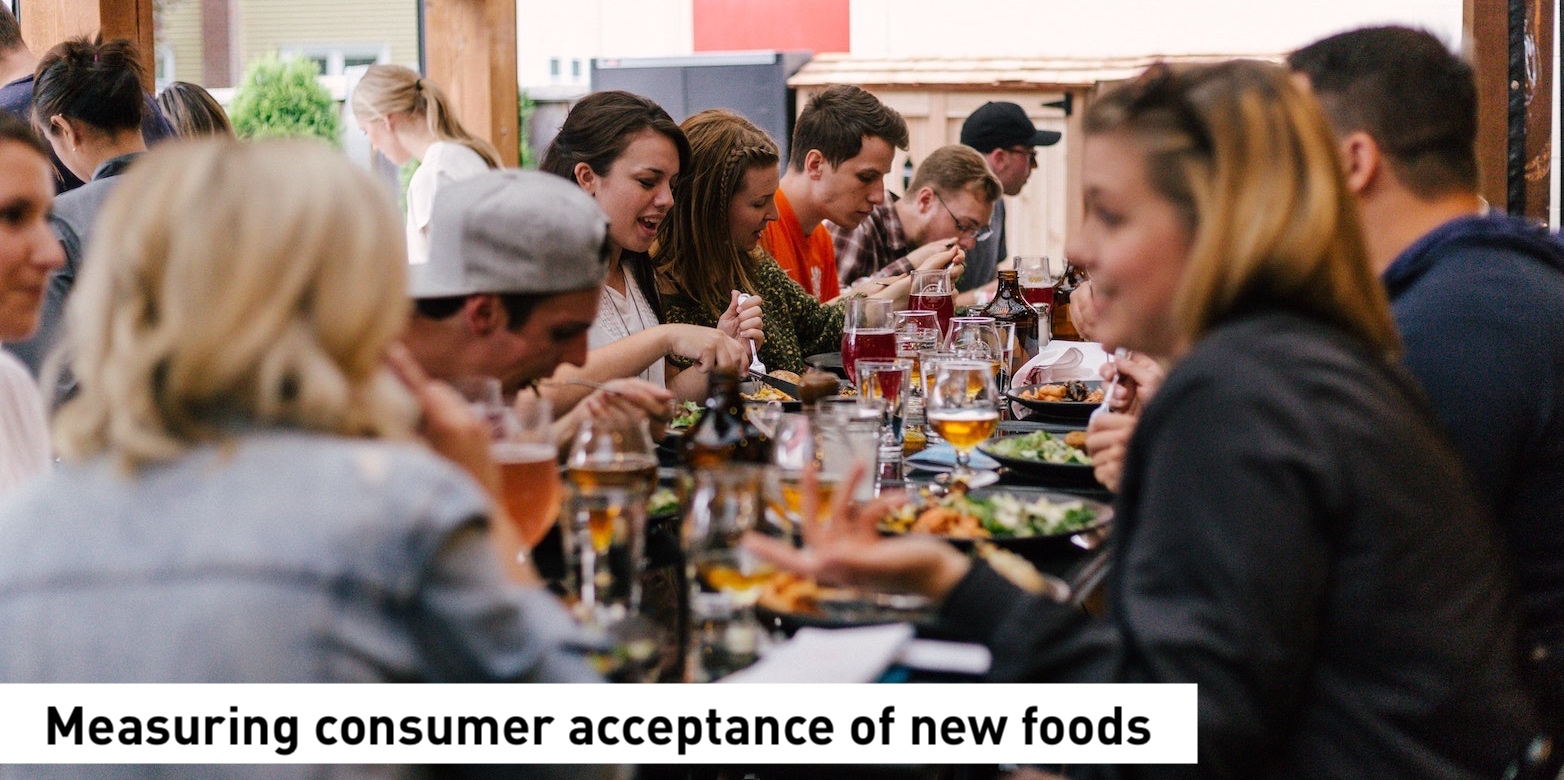 Measuring consumer acceptance of new foods